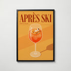 Après Ski Spritz Hour Poster – svart ram