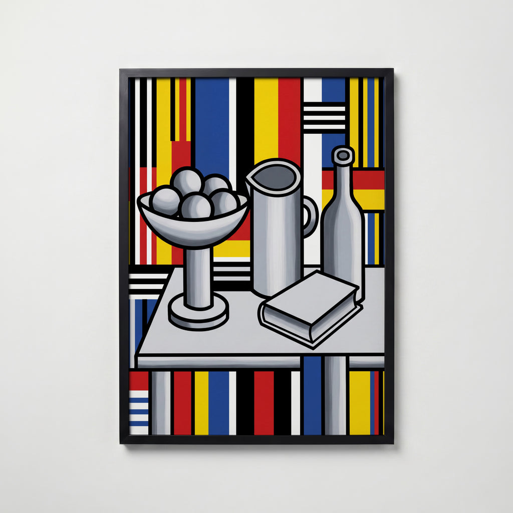 Fernand Leger Still Life with Fruit Bowl Poster – svart ram