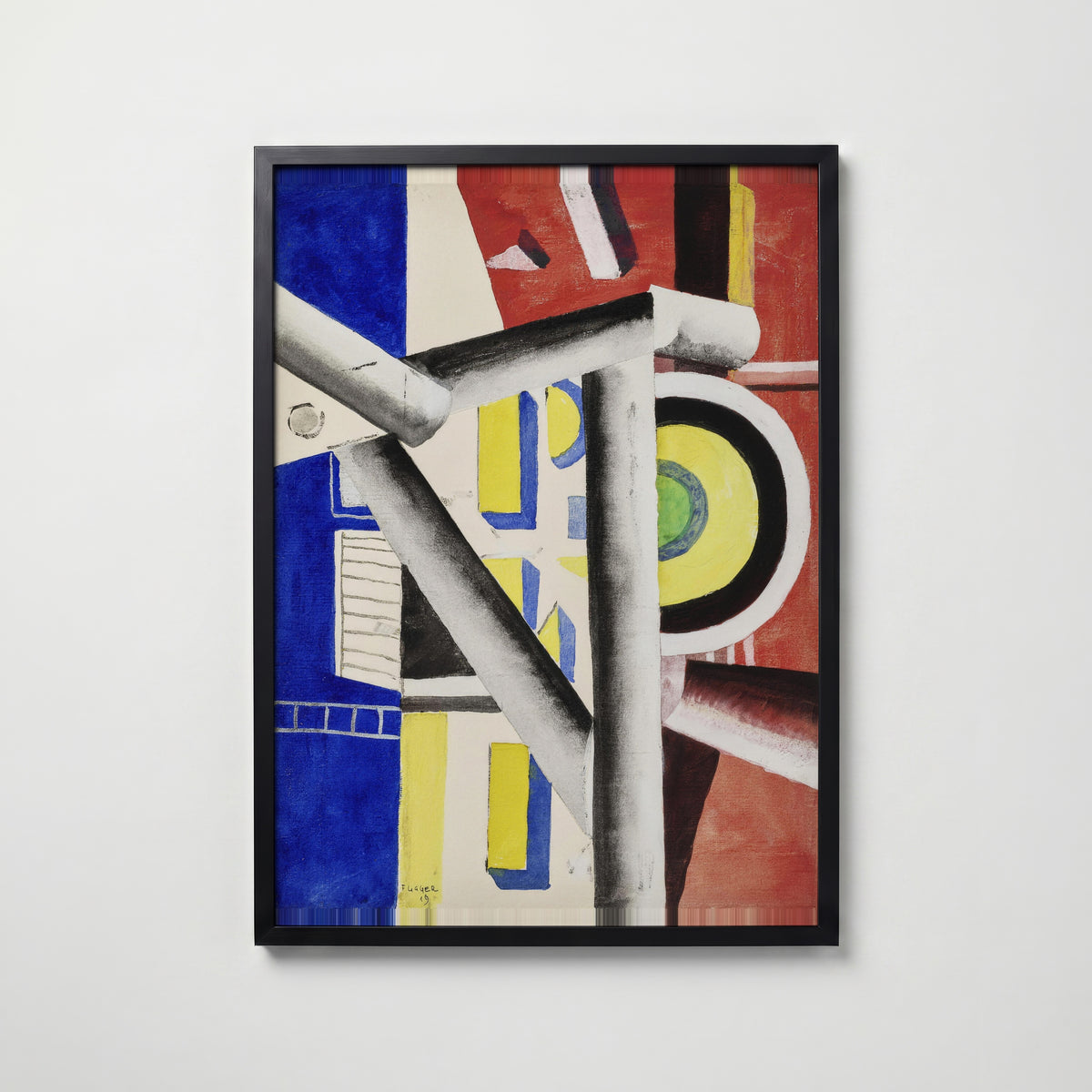 Fernand Leger The Scaffolding 1919 Poster – svart ram