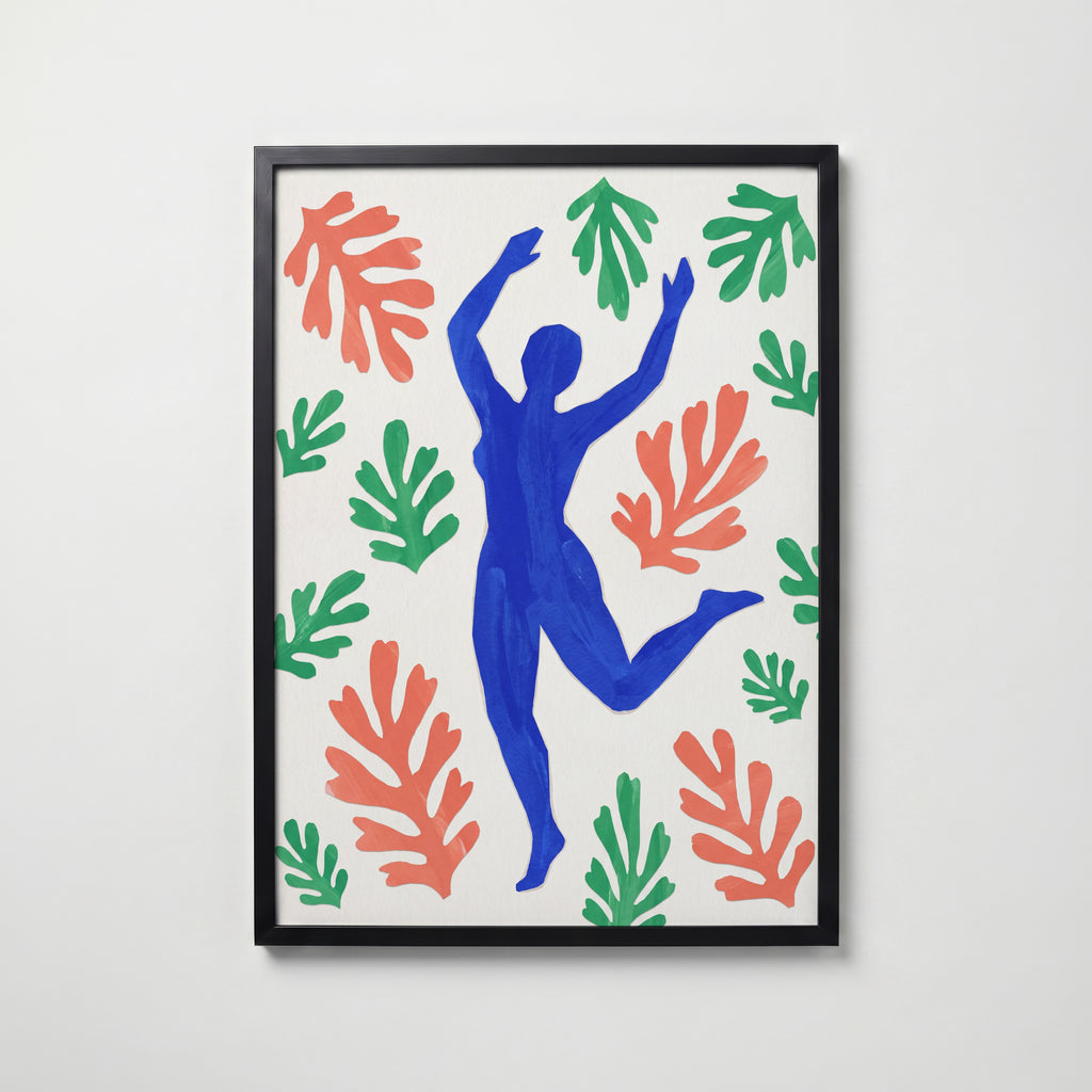 Henri Matisse Blue Dancer Poster – svart ram