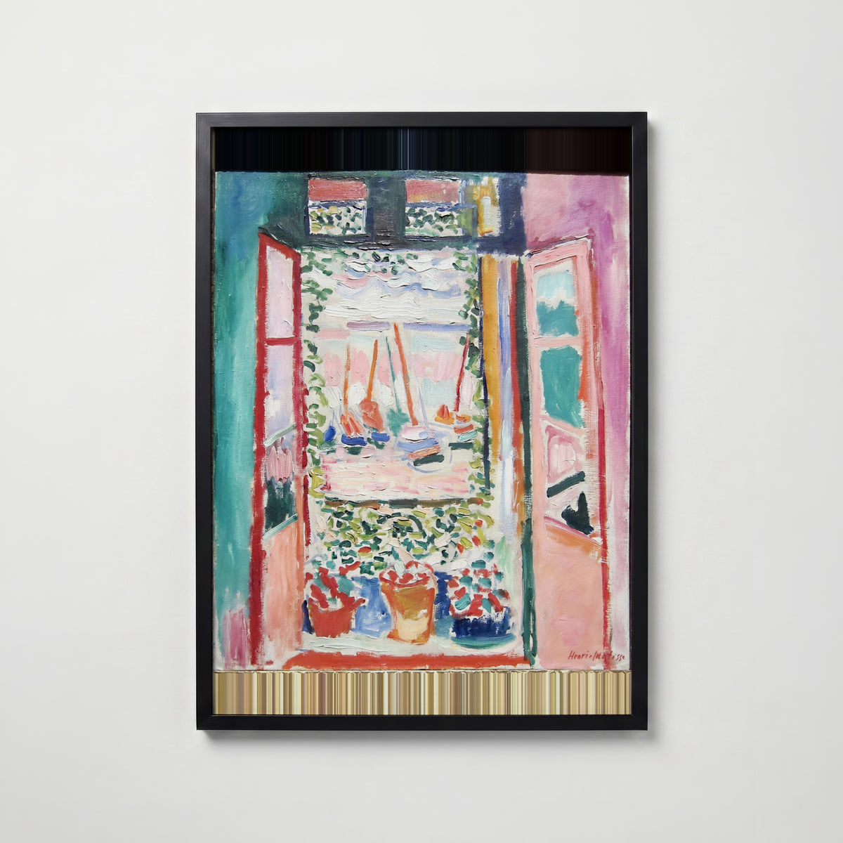 Henri Matisse Open Window Collioure 1905 Poster – svart ram