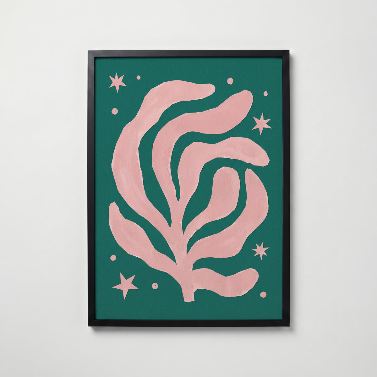 Henri Matisse Pink Algae Poster – svart ram