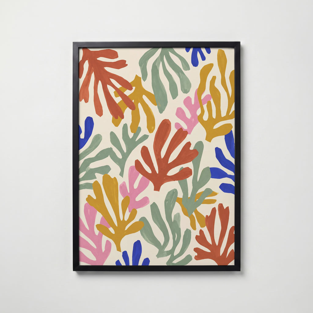 Henri Matisse Seaweed and Coral Poster – svart ram