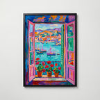 Henri Matisse Window on the Harbour Poster – svart ram