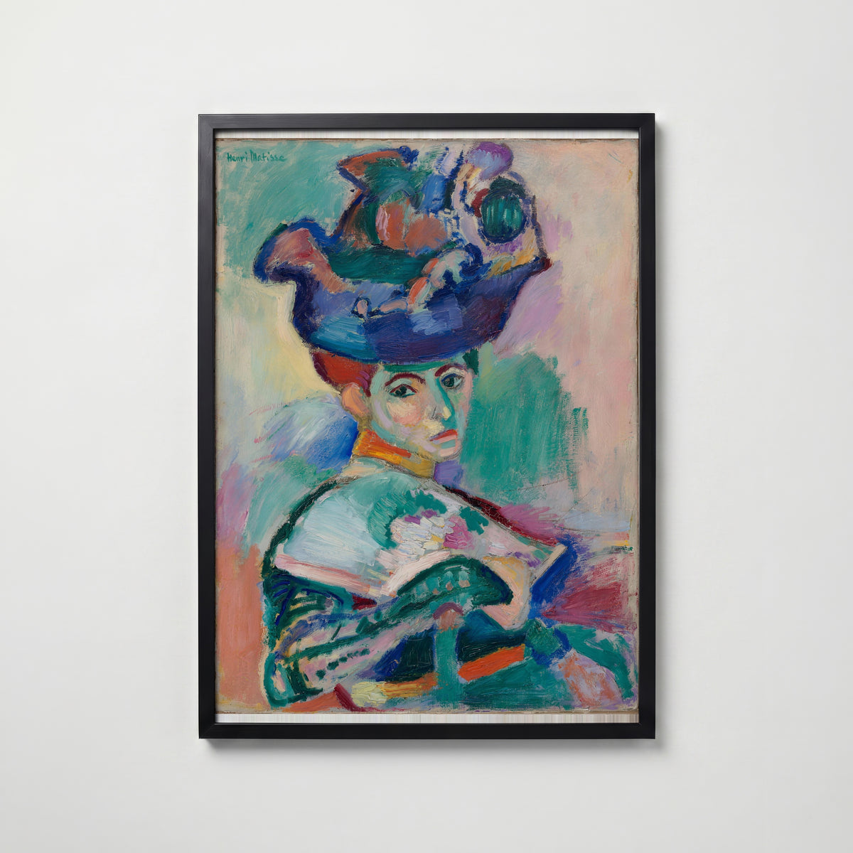 Henri Matisse Woman with a Hat 1905 Poster – svart ram