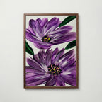 Sonia Tondkar Lila Blomster Poster – valnötsram