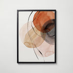 Rust and Ink Poster – svart ram