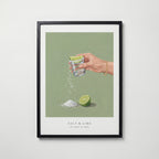Salted Lime Ritual Poster – svart ram
