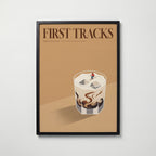 Velvet Piste Poster – svart ram