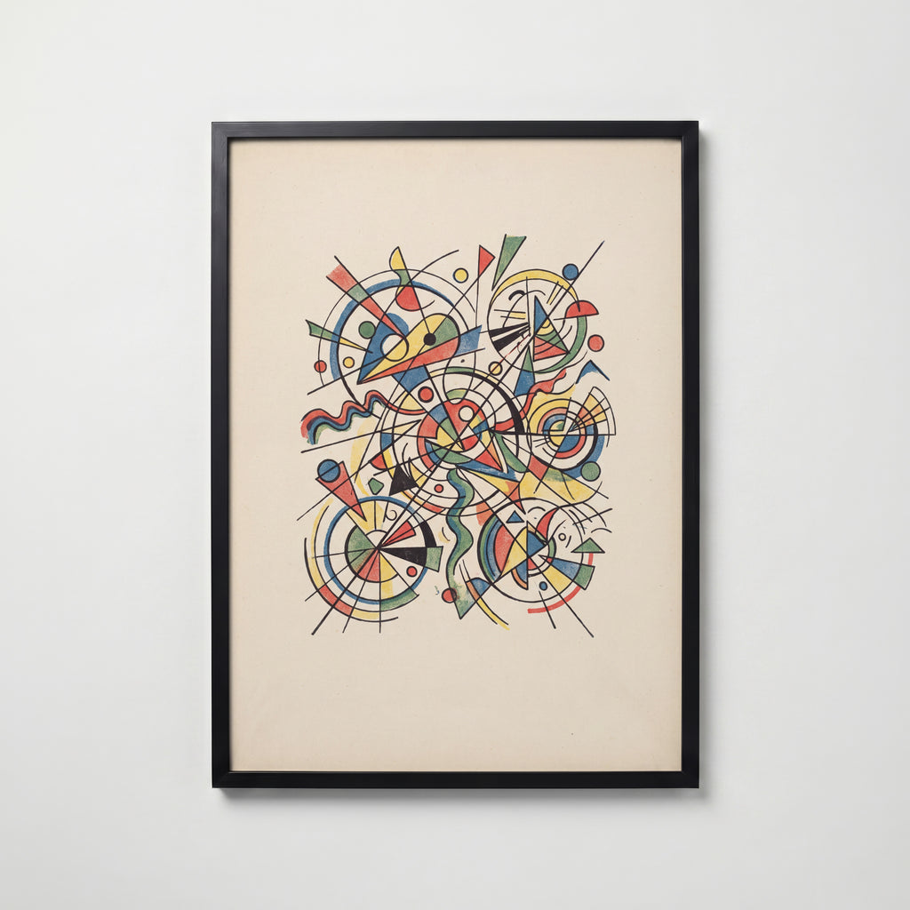 Wassily Kandinsky Little Worlds Poster – svart ram