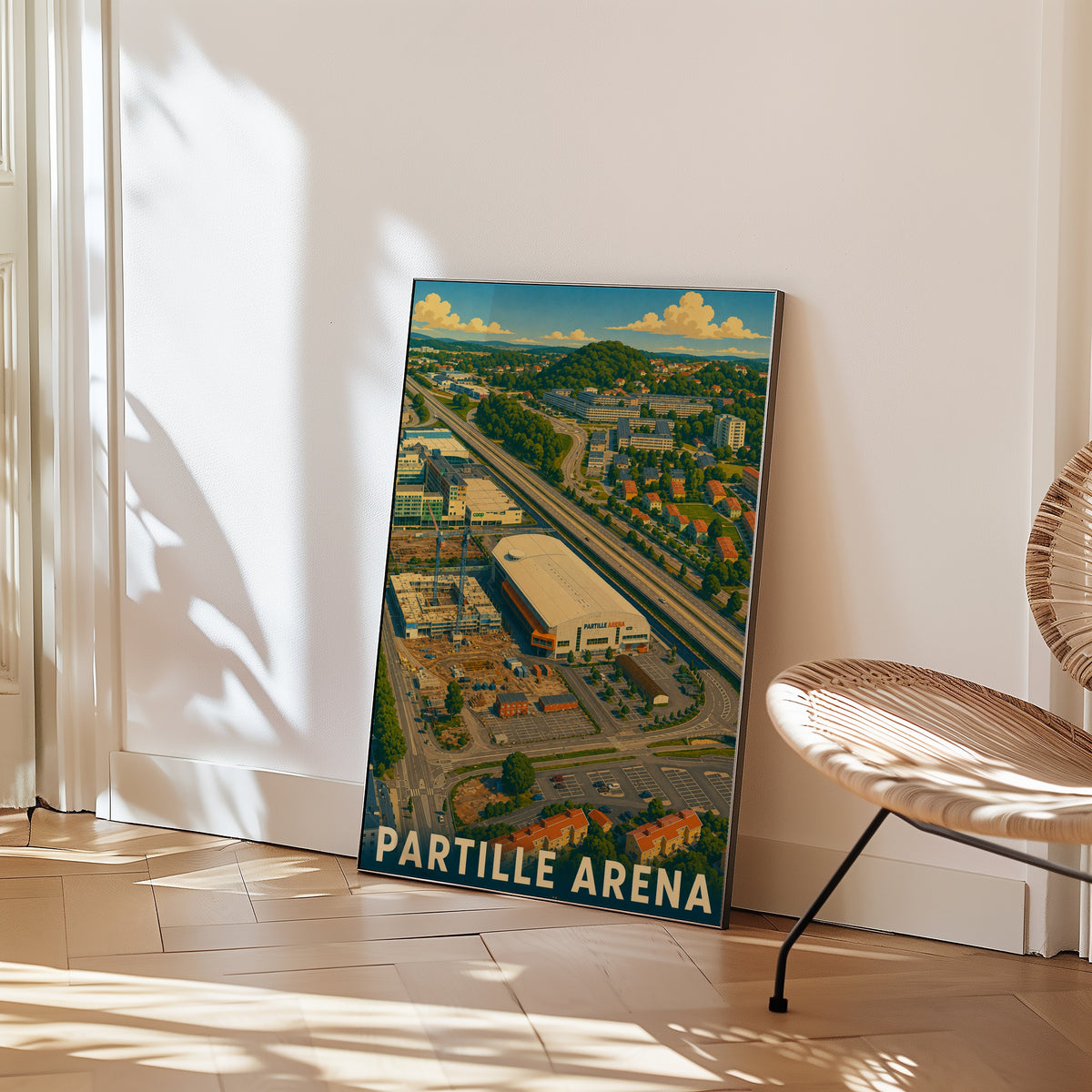 Partille Arena poster i stilrent hem med modern inredning – köp enkelt hos Bozetto