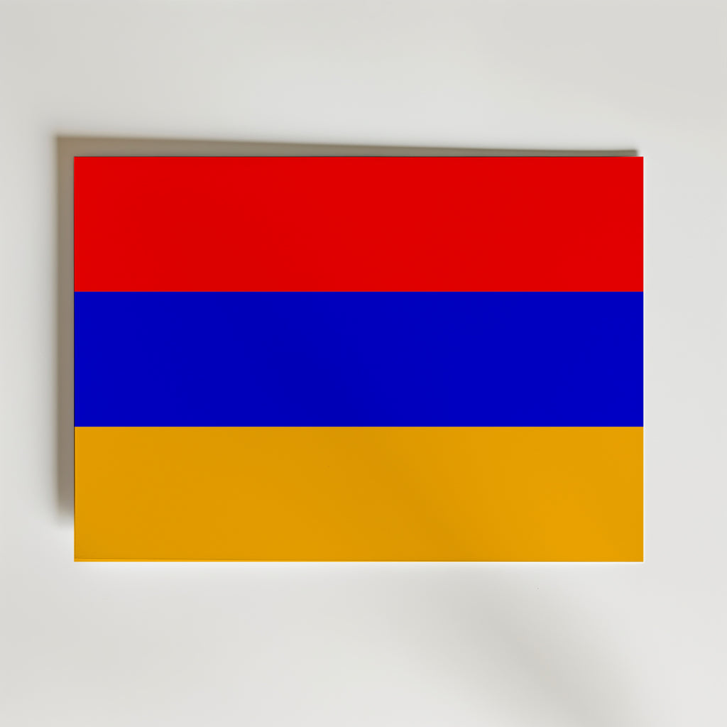 Armenia National Flag Poster – modern konst och stilren konsttryck för hemmet hos Bozetto