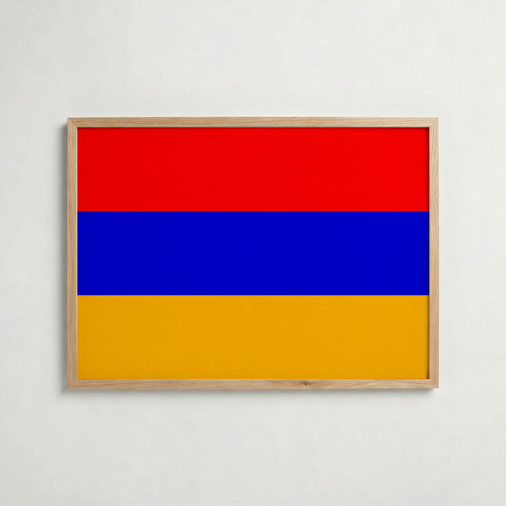 Armenia National Flag Poster i ekram – inramad konsttryck för stilren inredning hos Bozetto