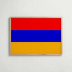 Armenia National Flag Poster i ekram – inramad konsttryck för stilren inredning hos Bozetto
