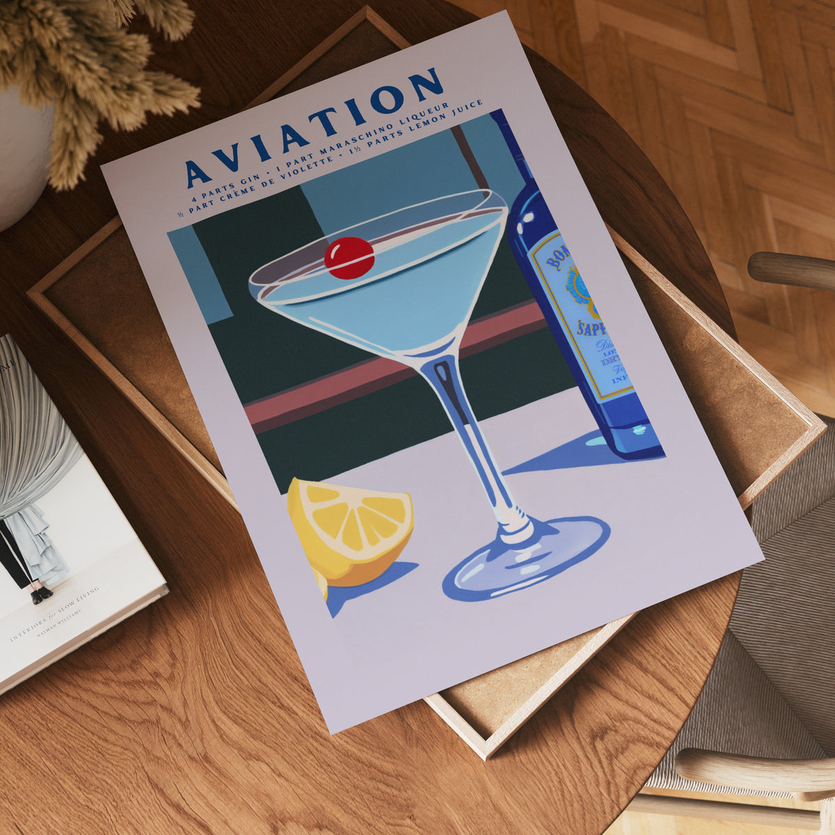 Aviation Drink poster visad rakt fram – Bozetto affisch i hög tryckkvalitet i hög tryckkvalitet