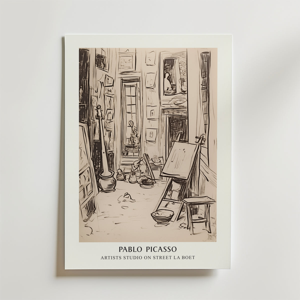 Picasso Echoes of Creation – stilfullt konsttryck från Bozetto, tryckt på matt finpapper