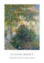 Claude Monet Painting Of poster visad rakt fram – Bozetto affisch i hög tryckkvalitet