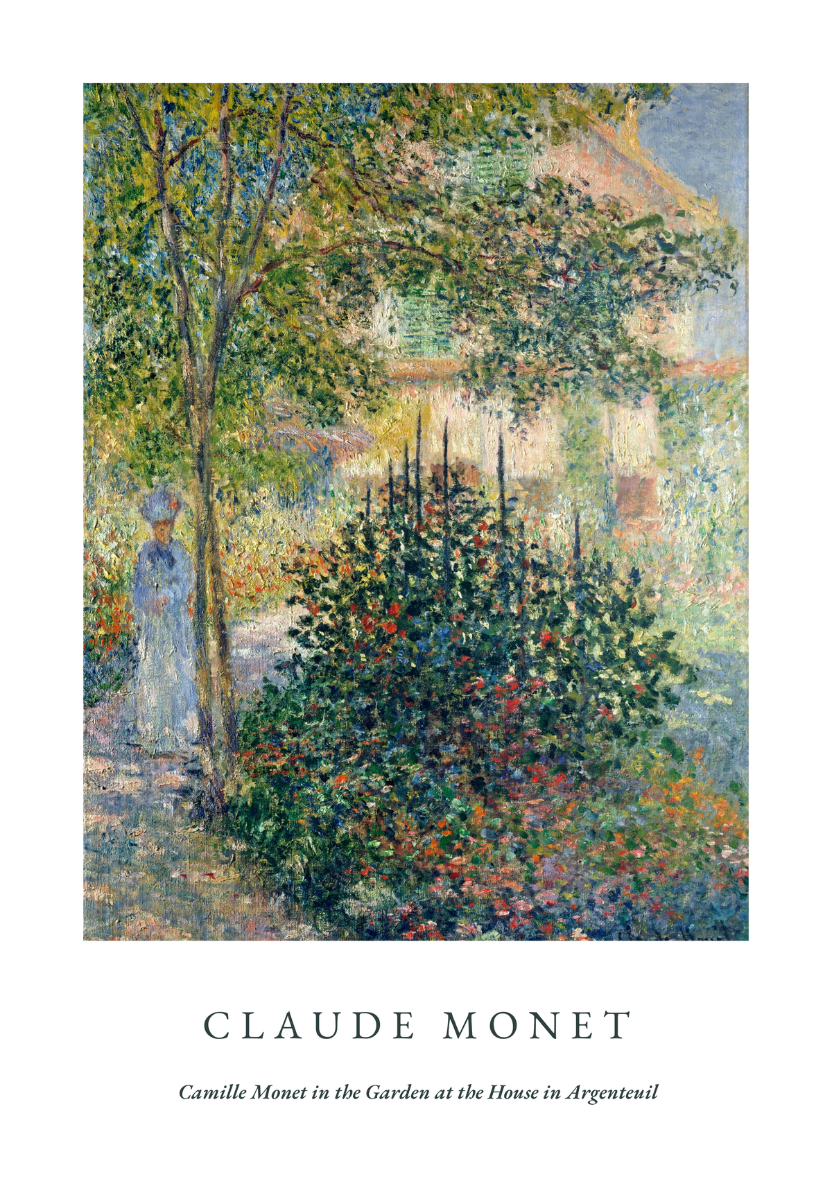 Claude Monet Painting Of poster visad rakt fram – Bozetto affisch i hög tryckkvalitet