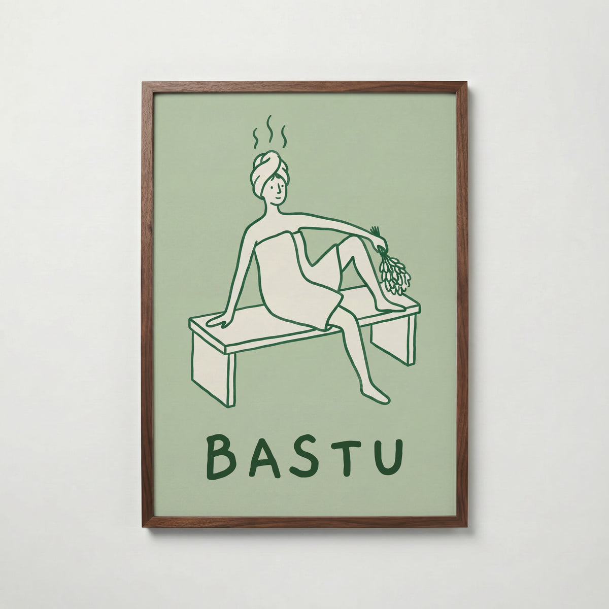 Bastu Poster – valnötsram