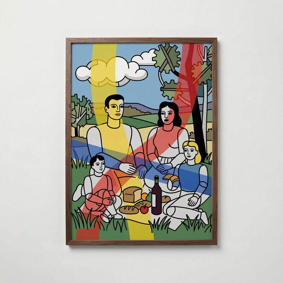 Fernand Leger Country Picnic Poster – valnötsram