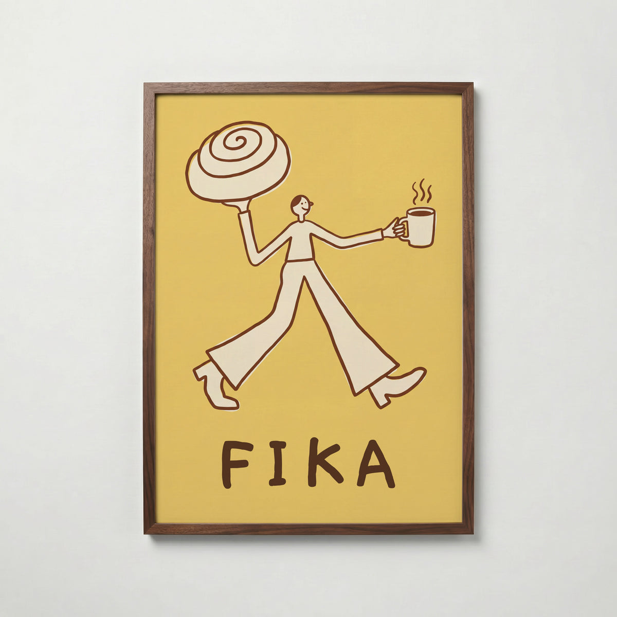 Fika Poster – valnötsram