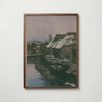Hasui Kawase Lingering Snow at Urayasu 1932 Poster – valnötsram