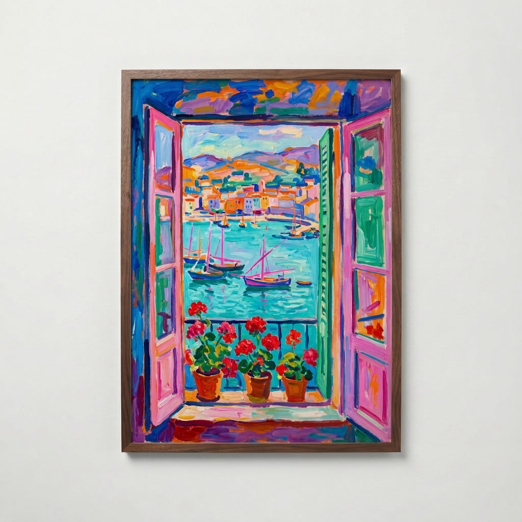 Henri Matisse Window on the Harbour Poster – valnötsram