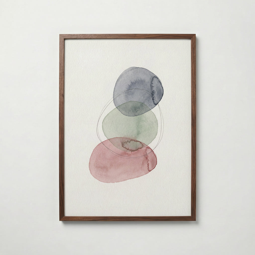 Pebble Balance Poster – valnötsram