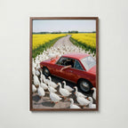 Rapeseed Rush Hour Poster – valnötsram