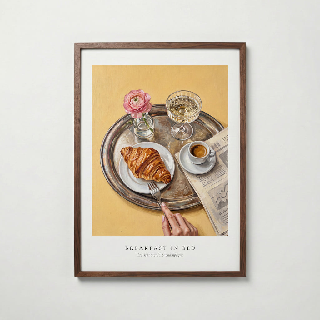 Silver Tray Morning Poster – valnötsram