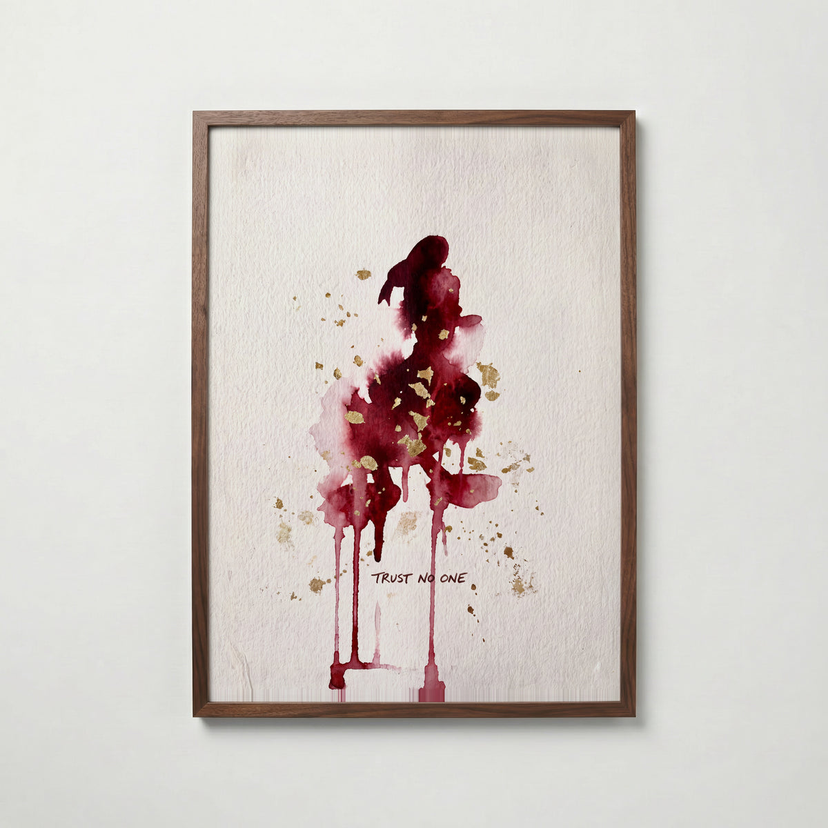 Trust No One Poster – valnötsram