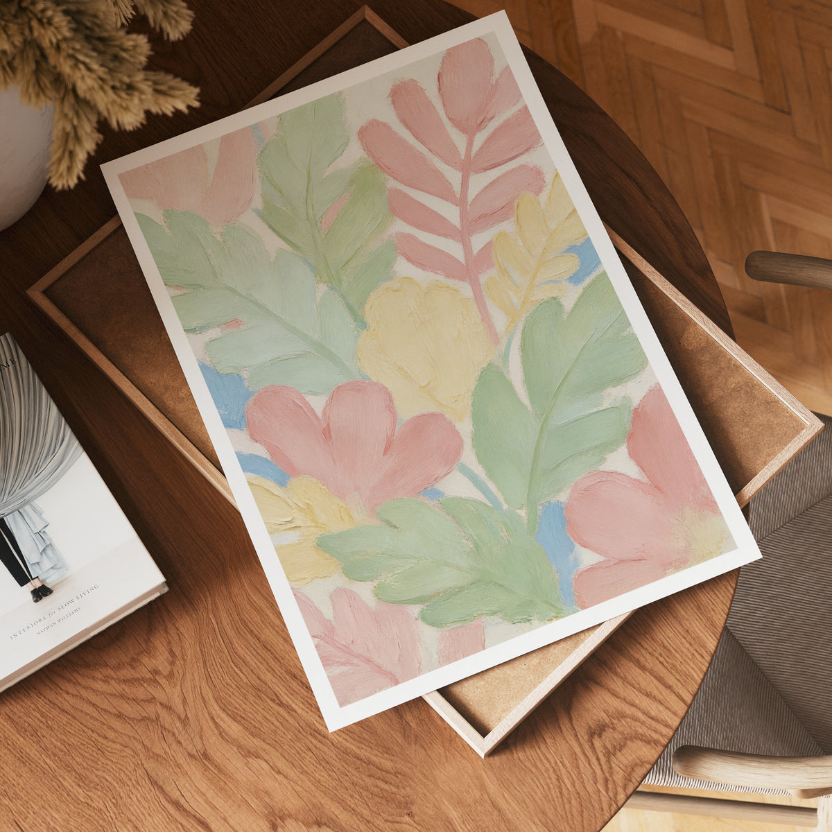 Pastel Jardin Élégance – affisch med stilfullt motiv från Bozetto i hög kvalitet