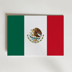 Mexico National Flag Poster – modern konst och stilren konsttryck för hemmet hos Bozetto