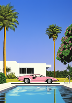 Palm Springs Hiroshi – affisch med snyggt motiv, köp enkelt hos Bozetto i flera storlekar