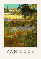 Van Gogh Garden At Arles poster visad rakt fram – Bozetto affisch i hög tryckkvalitet