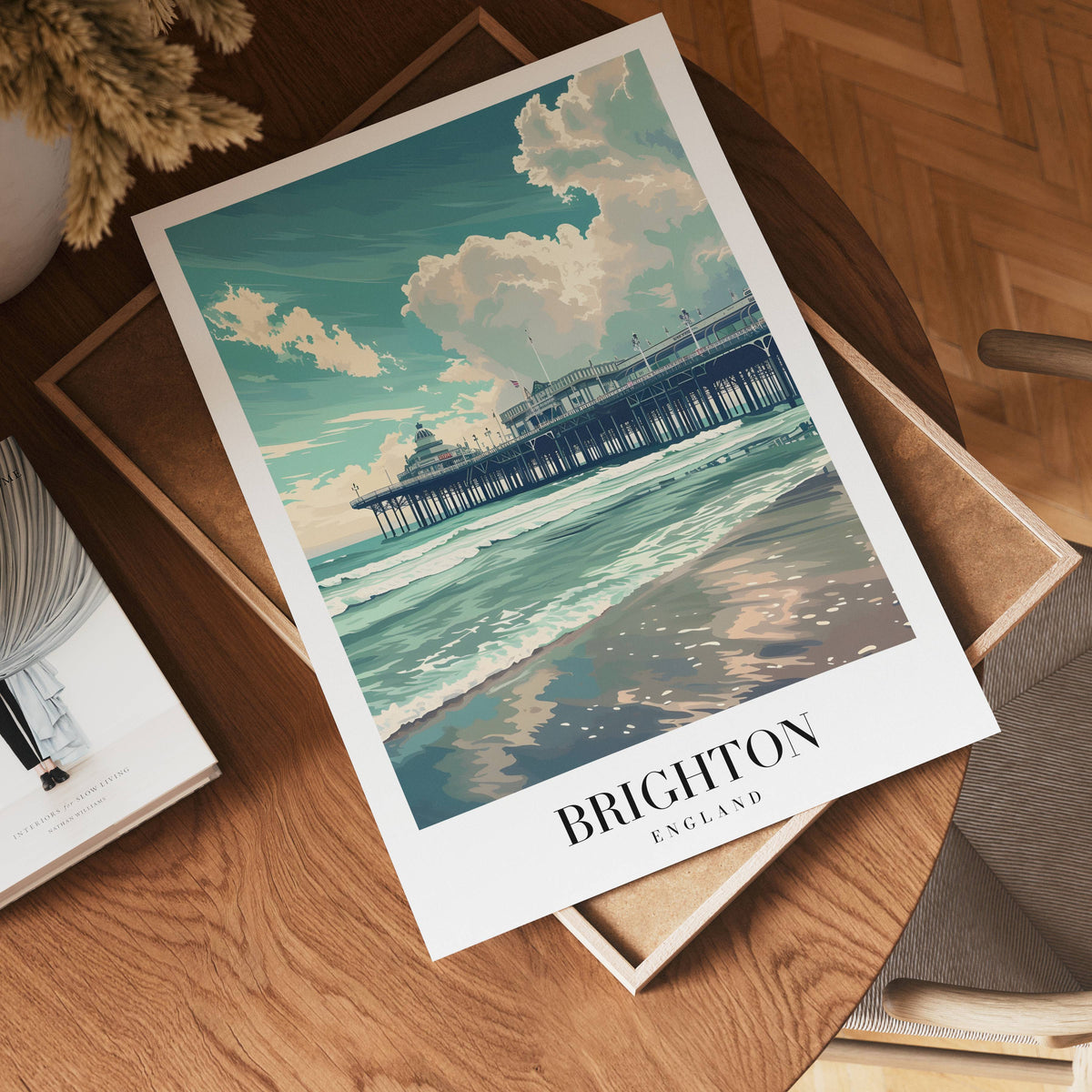 Waves Of Brighton poster visad rakt fram – Bozetto affisch i hög tryckkvalitet i hög tryckkvalitet