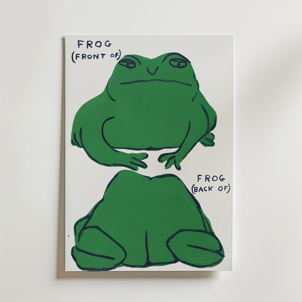 Frog Perspective – stilfullt konsttryck från Bozetto, tryckt på matt finpapper i hög tryckkvalitet