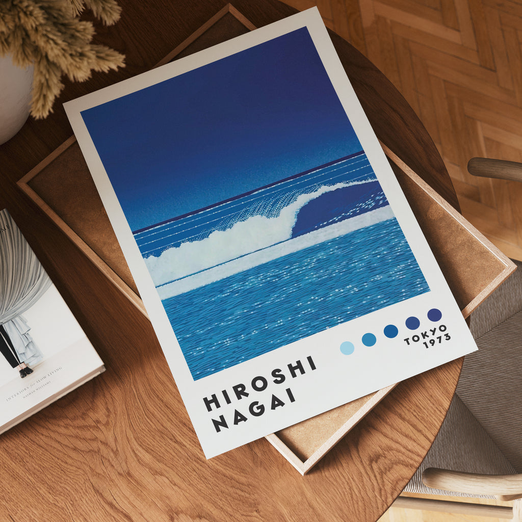 Hiroshi Nagai Ocean Horizon poster visualiserad på vägg – från Bozetto i hög kvalitet