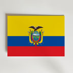 Ecuador National Flag Poster – modern konst och stilren konsttryck för hemmet hos Bozetto