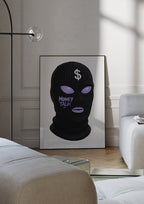 Money Talk Mask poster visad rakt fram – Bozetto affisch i hög tryckkvalitet i hög tryckkvalitet