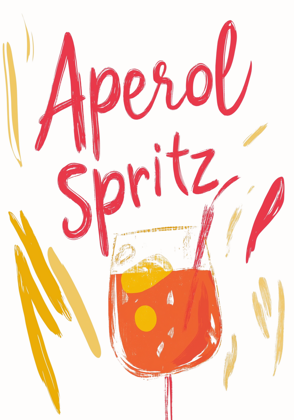 Retro Aperol – affisch med snyggt motiv, köp enkelt hos Bozetto i flera storlekar