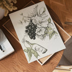 Vintage Grape And Floral – köp enkelt hos Bozetto konsttryck i hög kvalitet i hög kvalitet