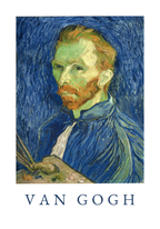 Van Gogh Self Portrait poster visad rakt fram – Bozetto affisch i hög tryckkvalitet