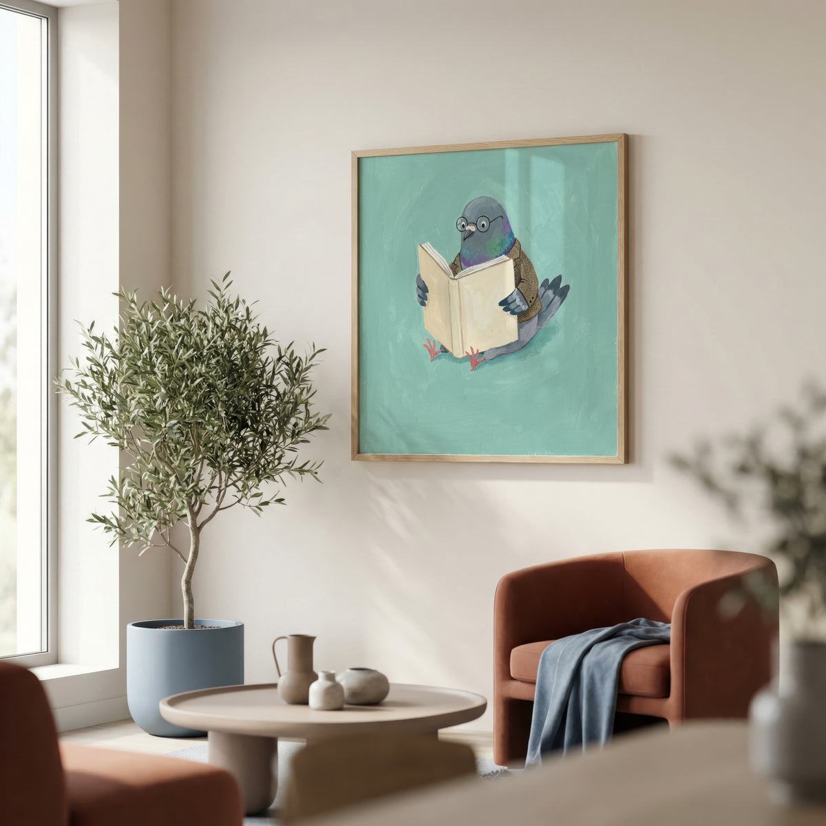 Reading Pigeon Poster – i rum 4