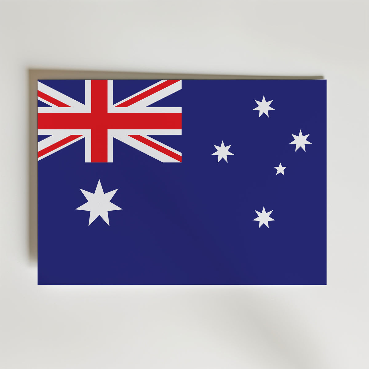 Australia National Flag Poster – modern konst och stilren konsttryck för hemmet hos Bozetto