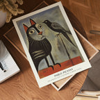 Picasso Staring Contest – affisch med stilfullt motiv från Bozetto i hög kvalitet
