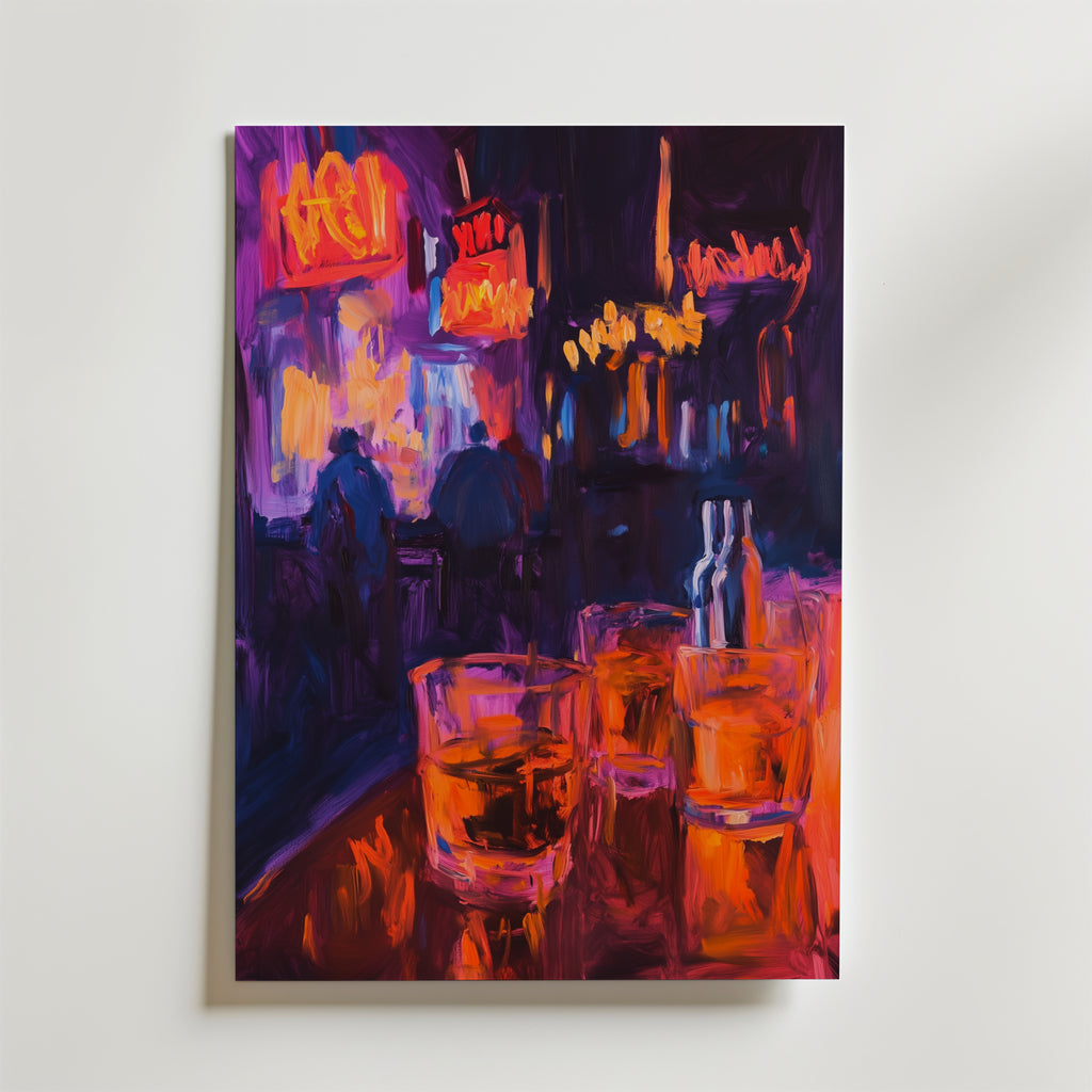 Abstract Bar – stilfullt konsttryck från Bozetto, tryckt på matt finpapper i hög tryckkvalitet