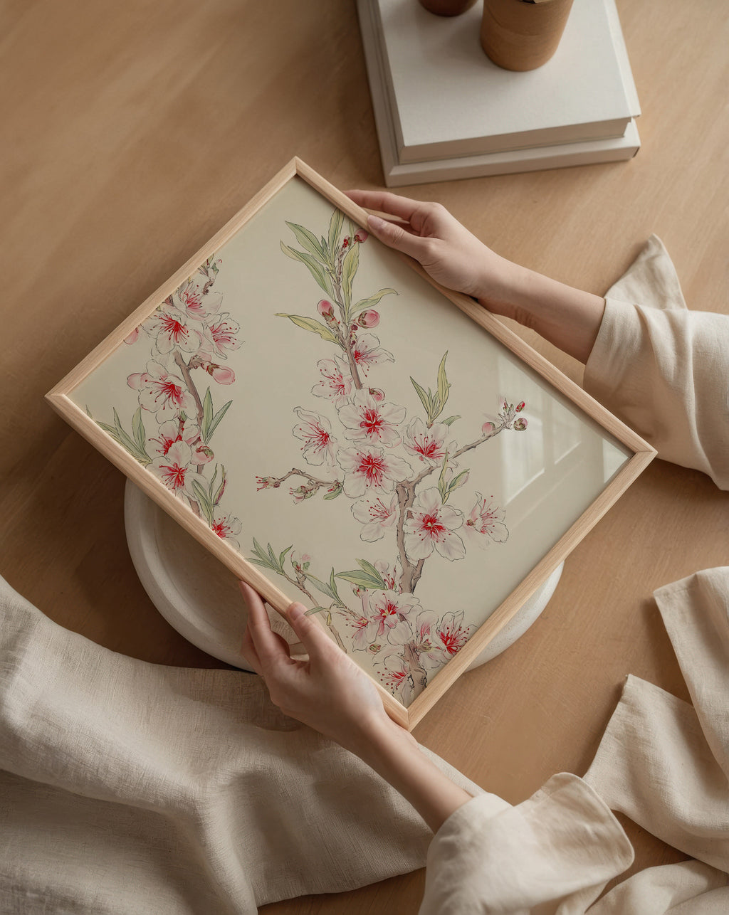 Blossom Branch poster visad rakt fram – Bozetto affisch i hög tryckkvalitet i hög tryckkvalitet