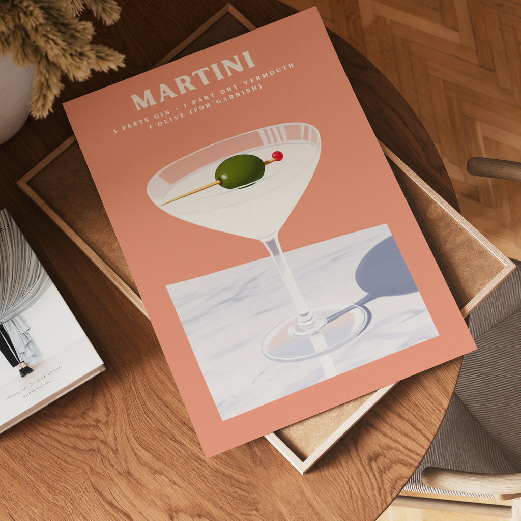Martini Drink poster visad rakt fram – Bozetto affisch i hög tryckkvalitet i hög tryckkvalitet