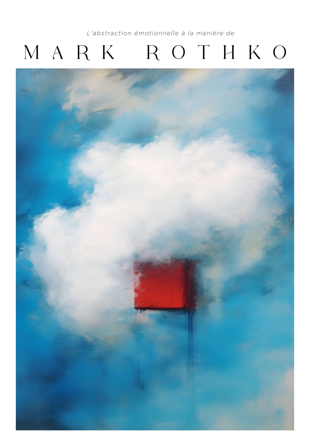 Cloud Memory Mark Rothko poster visad rakt fram – Bozetto affisch i hög tryckkvalitet